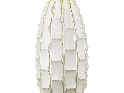 Possini Euro Cosgrove 32 3/4" Oval White Modern Ceramic Table Lamp