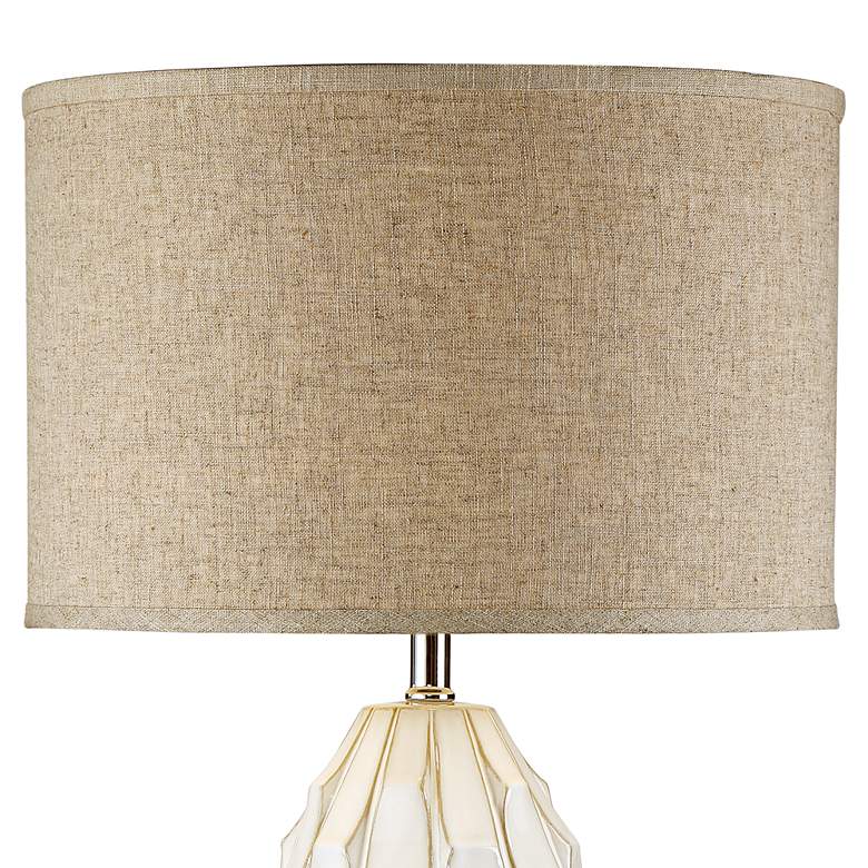Possini Euro Cosgrove 32 3/4" White Modern Ceramic Lamps Set of 2