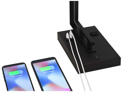 Possini Euro Covello 25" Modern Outlet and USB Desk Lamp