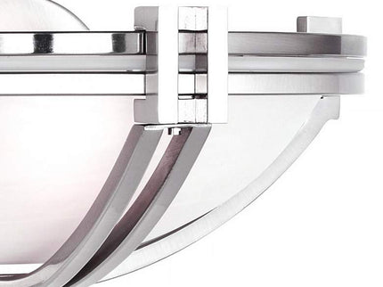 Possini Euro Deco Nickel 13 3/4" Wide Modern Wall Sconces Set of 2