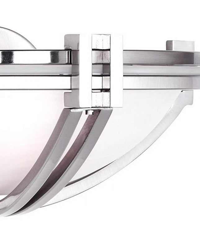 Possini Euro Deco Nickel 13 3/4" Wide Modern Wall Sconces Set of 2