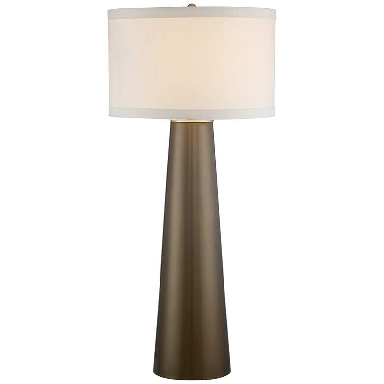 Possini Euro Design Karen 36" High Dark Gold Tall Glass Table Lamp