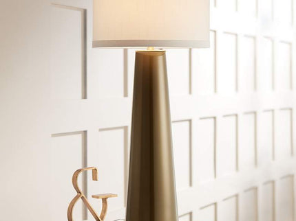Possini Euro Design Karen 36" High Dark Gold Tall Glass Table Lamp