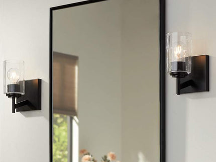 Possini Euro Evette 9 1/4" High Black Wall Sconce Set of 2