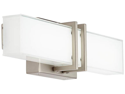 Possini Euro Exeter 17" High Nickel LED Bathroom Light Set of 2