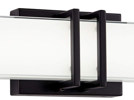 Possini Euro Exeter 24" High Black LED Bathroom Vanity Light Set of 2