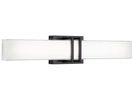 Possini Euro Exeter 24" High Black LED Bathroom Vanity Light Set of 2
