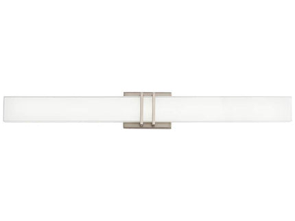 Possini Euro Exeter 36" High Nickel LED Modern Bathroom Light Set of 2