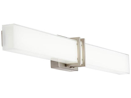 Possini Euro Exeter 36" High Nickel LED Modern Bathroom Light Set of 2