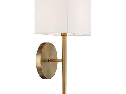 Possini Euro Favreau 16 1/4" High Warm Brass Wall Sconce Set of 2