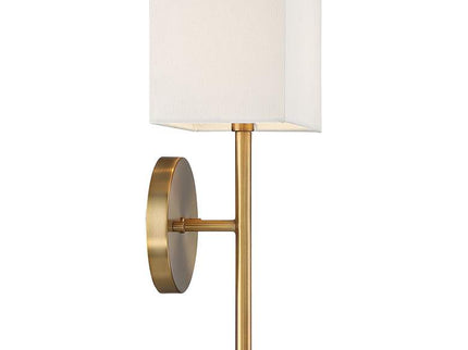 Possini Euro Favreau 16 1/4" High Warm Brass Wall Sconce Set of 2