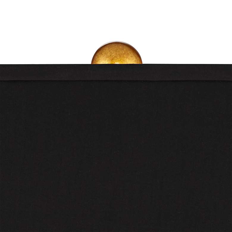 Possini Euro Judith 28 3/4" Open Keyhole Black and Gold Table Lamp