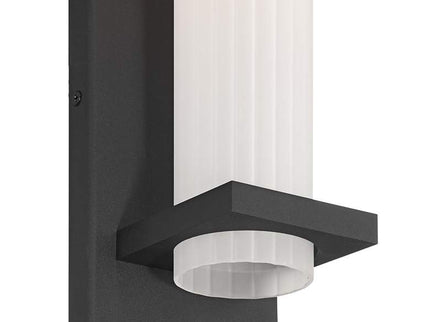 Possini Euro Kathleen 14" High Sand Black LED Wall Sconce Set of 2