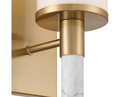 Possini Euro Lucius 11"H Soft Gold & Marble Wall Sconce Set of 2