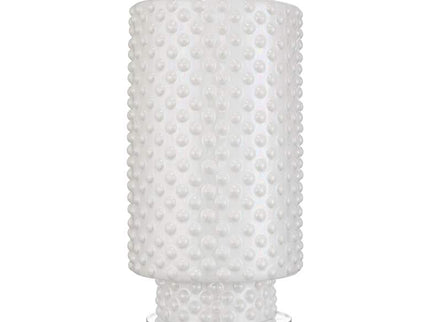 Possini Euro Luisa 28" High Modern Dimpled White Ceramic Table Lamp