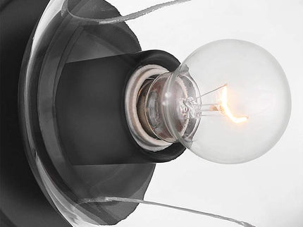 Possini Euro Michaelis 6 1/4" High Black Wall Sconce Set of 2