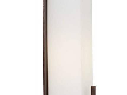 Possini Euro Midtown 15" High White Glass Bronze Wall Sconce Set of 2