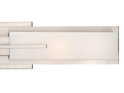 Possini Euro Midtown 23 1/2" High Satin Nickel Bath Light Set of 2