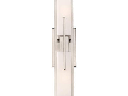 Possini Euro Midtown 23 1/2" High Satin Nickel Bath Light Set of 2