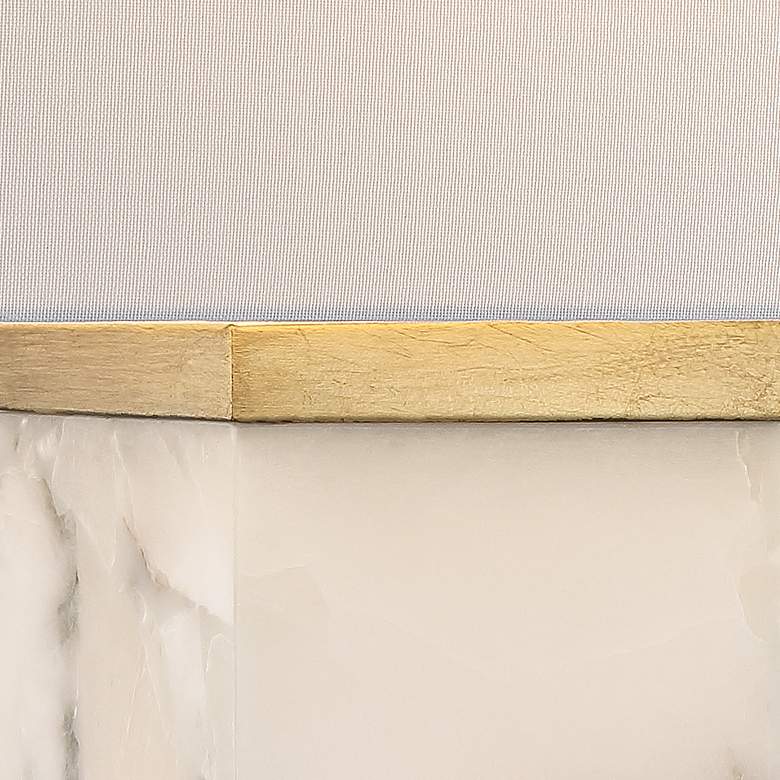 Possini Euro Mindy 24 3/4" Alabaster Table Lamp with Night Light