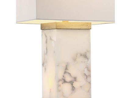 Possini Euro Mindy 24 3/4" Alabaster Table Lamp with Night Light
