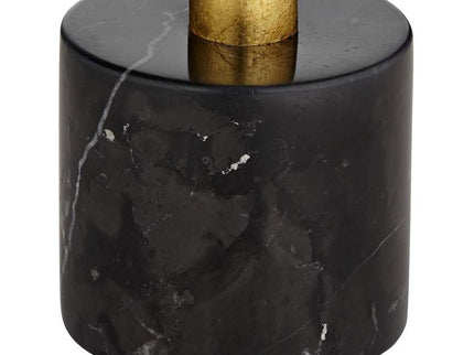 Possini Euro Minerva Gold Leaf Black Table Lamps Set of 2