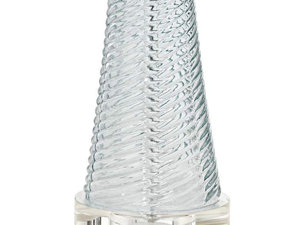 Possini Euro Miriam 28 1/2" Swirl Blue Glass Coastal Lamps Set of 2