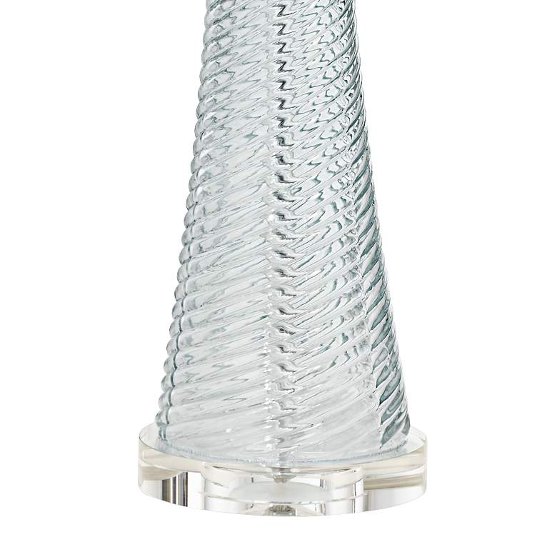 Possini Euro Miriam 28 1/2" Swirl Blue Glass Coastal Lamps Set of 2