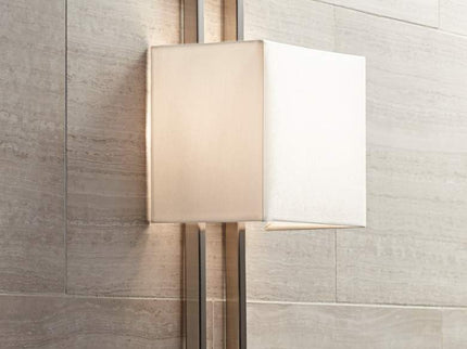 Possini Euro Modena 15 1/2" High Brushed Nickel Wall Sconce Set of 2