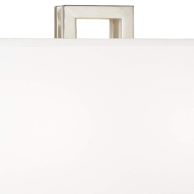 Possini Euro Open Rectangle 30" Brushed Nickel Table Lamp