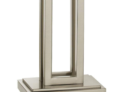 Possini Euro Open Rectangle 30" Brushed Nickel Table Lamp