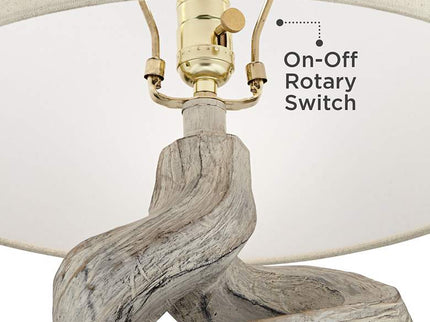 Possini Euro Organic Twist 29 1/8" Sculptural Rustic Modern Table Lamp