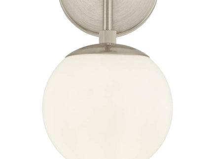 Possini Euro Oso 17 3/4" High Opal Glass and Nickel Sconces Set of 2