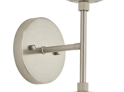 Possini Euro Oso 17 3/4" High Opal Glass and Nickel Sconces Set of 2