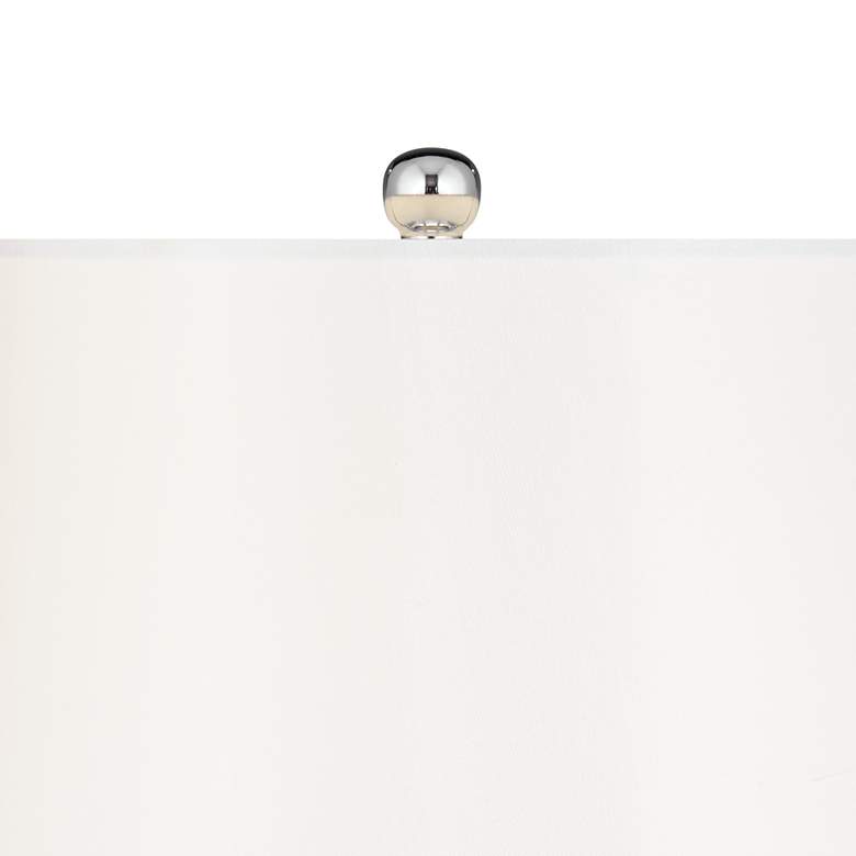 Possini Euro Pablo 27" Modern Blue Art Glass Table Lamps Set of 2