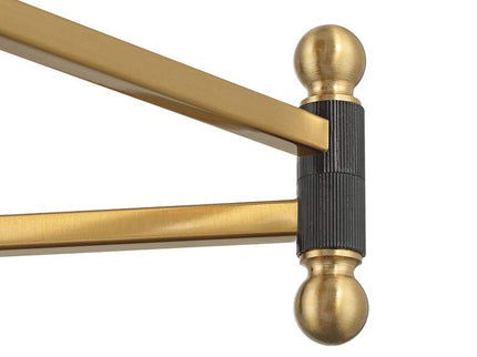 Possini Euro Rumi 13 1/4"H Gold Swing-Arm Plug-In Wall Lamp Set of 2