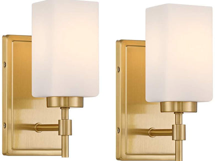 Possini Euro Salo 9 3/4" High Gold Wall Sconce Set of 2