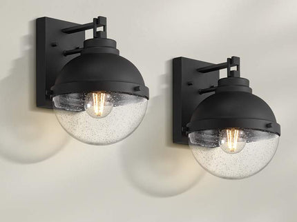 Possini Euro Sargasso 11" Sand Black Wall Sconce Set of 2