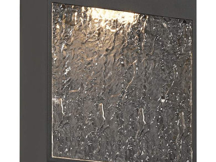 Possini Euro Sofia 8 1/2"H Black and Glass LED Wall Sconce Set of 2