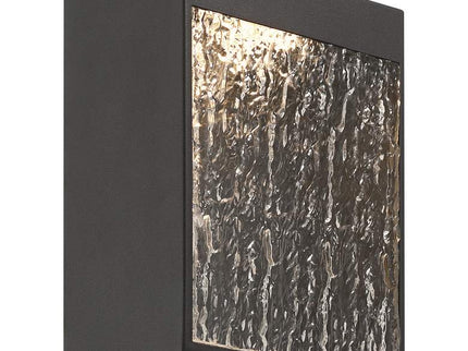 Possini Euro Sofia 8 1/2"H Black and Glass LED Wall Sconce Set of 2