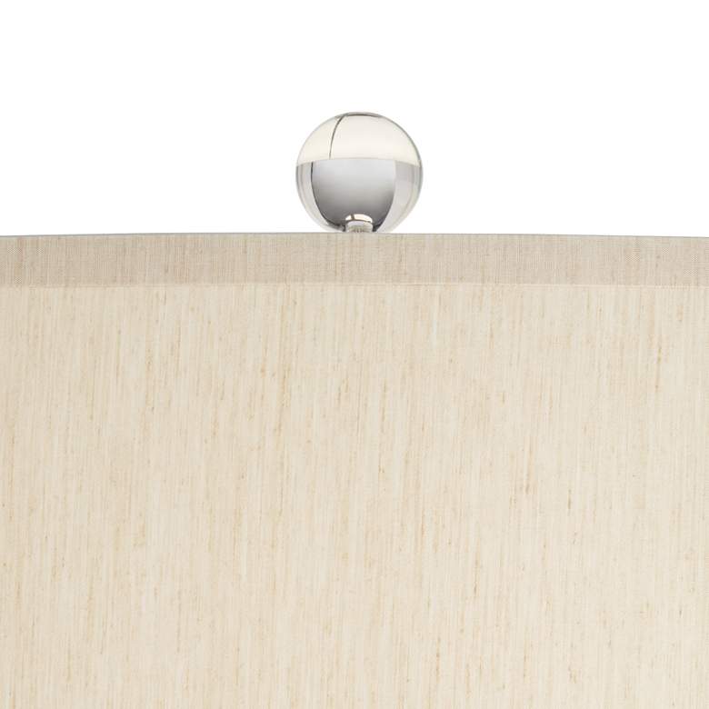 Possini Euro Teresa 31" Coastal Teal Blue Drip Ceramic Table Lamp