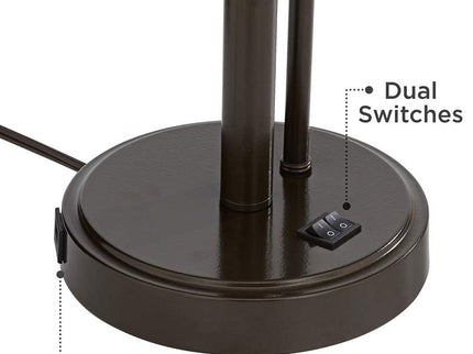 Possini Euro Traverse 29" Bronze Gooseneck LED USB Lamps Set of 2