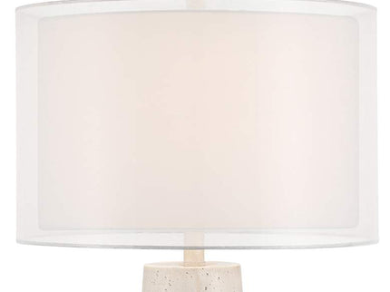 Possini Euro Travertine 31 1/2" High Faux Marble Modern Table Lamp