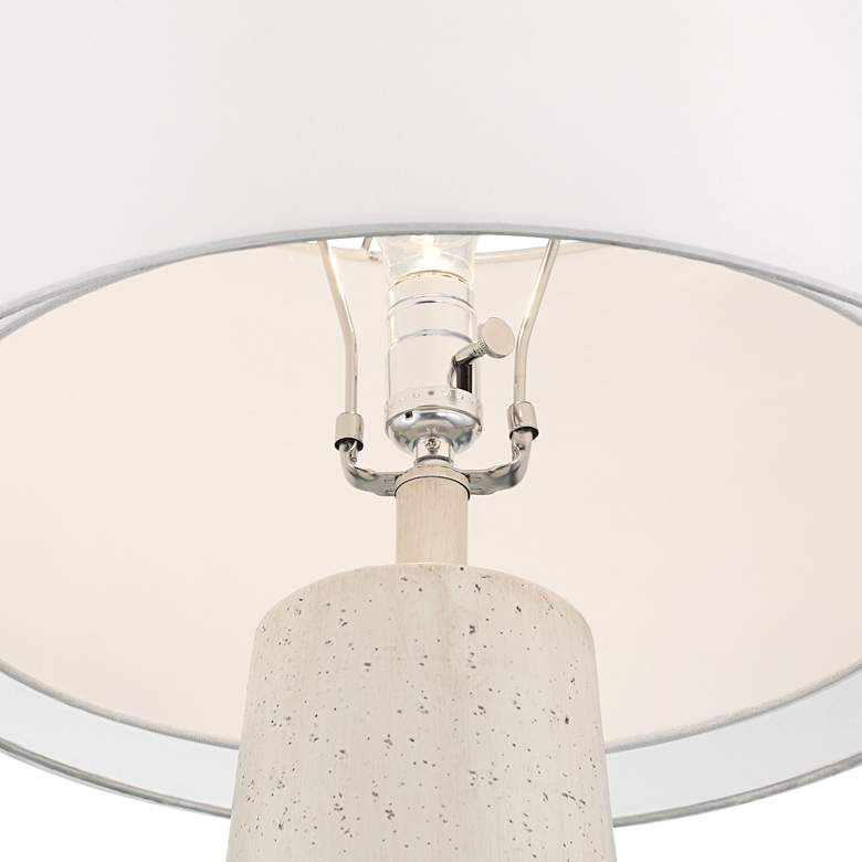 Possini Euro Travertine 31 1/2" High Faux Marble Modern Table Lamp