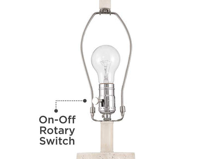 Possini Euro Travertine 31 1/2" High Faux Marble Modern Table Lamp