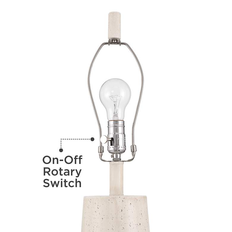 Possini Euro Travertine 31 1/2" High Faux Marble Modern Table Lamp