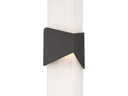 Possini Euro Tux 18" High Black and White LED Wall Sconce Set of 2