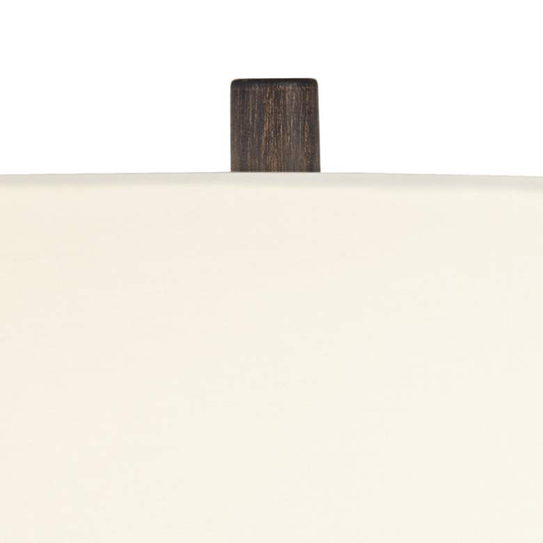 Possini Euro Woodwork 30" Black Finish Open Base Modern Table Lamp