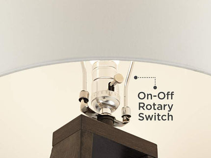 Possini Euro Woodwork 30" Black Finish Open Base Modern Table Lamp