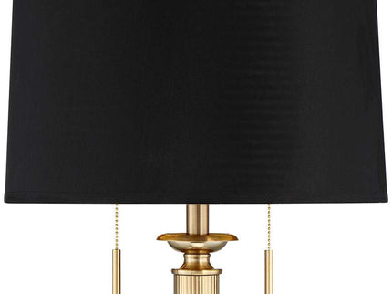 Possini Euro Wynne 30" High Gold and Black Dual USB Lamps Set of 2